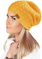 Mikos Damen Mütze mit Zopfmuster Innenfutter Winter Beanie Strick-Mutze Warm654 