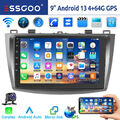 Für Mazda 3 2010-13 9" 4+64G Android 13 Carplay Autoradio GPS Navi WIFI RDS +KAM