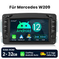 Für Mercedes Benz W203 W209 Vito W639 Android 13 Carplay Autoradio GPS RDS WIFI 