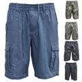 Herren Shorts 2  Bermuda Cargo Pants Vintage Casual Sommer Capri Kurze Hose Mian