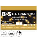 LED Lichterkette für Innen und Außen warm white mit Timer und Dimmer