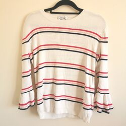 & Other Stories Pullover Paris Atelier gestreift mit ausgestellten Bündchen S Small 