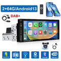 6.9 Zoll 1 Din Mit DAB+ Carplay Autoradio 2G+64G Android 13.0 Stereo GPS Navi FM