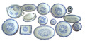 Rar: ESS Service 50 Teile Geschirr CHINA BLAU Seltmann Weiden SET Teller Platte