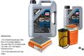 MAHLE Inspektionspaket 6 L Liqui Moly Top Tec 4600 5W-30 für Opel Adam