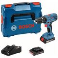 Bosch Akku-Schlagbohrschrauber GSB 18V-21, incl. 2x Akku GBA, Schnellladegerät,