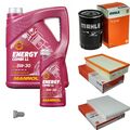 MAHLE Inspektionspaket 6L MANNOL 5W-30 Energy Combi LL für VW Transporter V