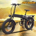 48V 500W Hybrid Elektrofahrrad 20Zoll Fat Reifen E-Bike Mountainbike Pedelec Neu