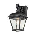 Außenlampe Wand Schwarz E27 IP44 33,4 cm hoch Vintage Leuchte Outdoor Haus Hof