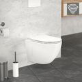 Tornadospülung Wand Hänge WC Toilette kurze Ausladung Softclose Deckel weiß