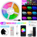 WiFi 5050 LED Band Streifen Smart Home APP Lichtleiste RGB dimmbar Stripe 5M-10M