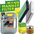 MANN INSPEKTIONSPAKET+LIQUI MOLY 5W-40 ÖL passend für RENAULT KADJAR 130-140 PS