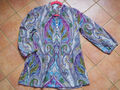 Bunt gemusterte Peter Hahn Bluse, Tunika im Paisley Muster, 3/4 Ärmel, Gr. 36