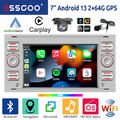 64G Android 13 Autoradio Carplay NAVI Für Ford Focus C S Max Transit Kuga Fiesta