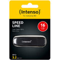 kQ Intenso Speed Line 16 GB USB Stick USB 3.2 SUPERSPEED schwarz