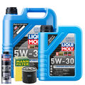 Motoröl 5W30 LIQUI MOLY Longtime High Tech 6L +MANN Ölfilter +Spülung