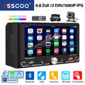 KAM Doppel 2 DIN 6.8" Autoradio Apple CarPlay Android Auto Touchscreen FM AM RDS