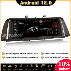 10.25" Android 12.0 IPS Autoradio GPS Navi CarPlay DAB+ für BMW 5er F10 F11 CIC