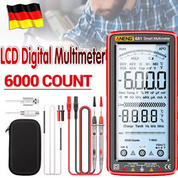 Digital Multimeter Messgerät LCD Strommesser Strom AC DC Voltmeter Amperemeter