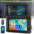 1+32G Für VW GOLF 5 6 Touran Caddy EOS DAB+ Autoradio Carplay Android 13 GPS KAM