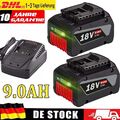 10X 9,0Ah Akku für Bosch 18V Professional GBA GSR GSB BAT618 BAT609 BAT620 18V/8