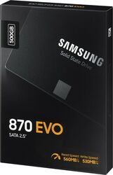 Samsung 870 EVO SSD 500GB SATA 6Gb/​s 2,5 Zoll PC Notebook 560/530 MB/​s