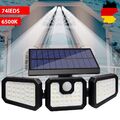 LED Solarleuchte Fluter mit Bewegungsmelder Solarlampe Außen Garten Strahler