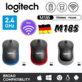 Logitec M185 Maus Wireless Schnurlos Mouse Kabellos Funk & USB Empfänger 1000DPI