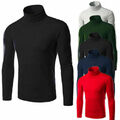 Herren Rollkragen shirt Pullovers Thermal Shirt Langarm Stretch Bluse Oberteil .