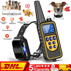 Anti Bell Hundehalsband Erziehungshalsband mit Ton und Vibration Hund 800M