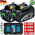 2x Original 12Ah ErsatzAkku Für Makita Akku 18V 6Ah 8Ah BL1860B BL1850B BL1830B