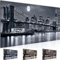 Wandbild New York City Bild XXL Bilder 100x40 cm braun sepia schwarz weiß