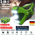 10000mAh tragbare FM / AM Solar Hand Kurbel Radio Notfall SOS LED USB Ladegerät