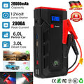 Auto KFZ Starthilfe Jump Starter 28000mAh 2000A Ladegerät Booster Powerbank Kit