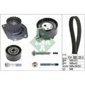 1x Wasserpumpe + Zahnriemensatz Schaeffler INA 530 0379 30 passend für