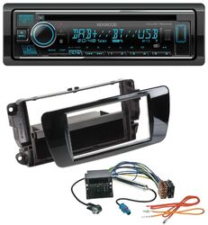 Kenwood MP3 Bluetooth DAB USB CD Autoradio für Seat Ibiza ab 08 Klavierlack schw