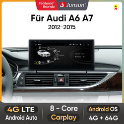 12.3" Android 12 autoradio Car GPS Stereo Radio Carplay Für AUDI A6 C7 A7 C7 SWC