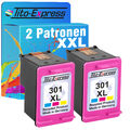 2 Patronen XXL Color für HP 301 XL 2542 2543 2544 2545 gray 2545 2546 2547 2549