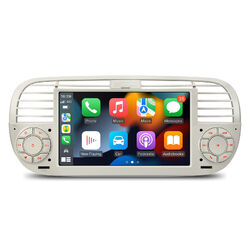 XTRONS Android 14 Autoradio Octa Kern LTE 4G GPS Navi RDS DAB+ USB für Fiat 500