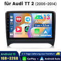 Für Audi TT MK2 8J 2006-14 Android 13 Autoradio Apple Carplay GPS NAVI RDS 64GB