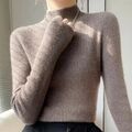 Damen Winter Rollkragenpullover Pulli Strickpullover Pullover Sweater Herbst