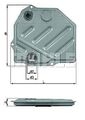 MAHLE Hydraulikfilter, Automatikgetriebe  u.a. für MERCEDES-BENZ, PORSCHE