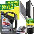 MANN INSPEKTIONSPAKET+SHELL 5W-30 ÖL passend für 1.4-1.6 T-GDI KIA CEED HYUNDAI