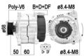 MESSMER Lichtmaschine Generator 120A 14V für VW Transporter IV Bus 2.5 TDI 2.4