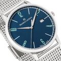 Maurice Lacroix Eliros Date BLUE Herrenuhr Milanaiseband EL1118-SS002-420-2 NEU