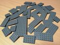 LEGO Konvolut Platten Dunkelgrau