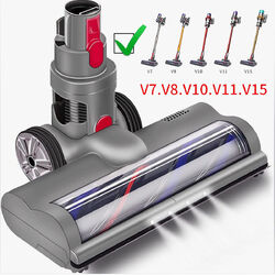 Bürste Kompatibel mit Dyson V7, V8, V10, V11, V15 Staubsauger Elektrobürste 4LED