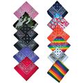 Bandana Paisley Druck Hals Kopftuch 100 % Baumwolle Unisex gemischtes Farbmuster