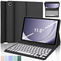 QWERTZ Tastatur Hülle Mit Stifthalter für Samsung Galaxy Tab A9+ A8 A7 S9 FE S8