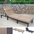 Poly-Rattan Sonnenliege HWC-A51, Relaxliege Gartenliege Liege Premium/Basic